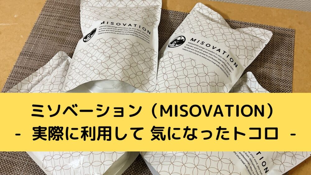 ミソベーション(MISOVATION)のデメリット