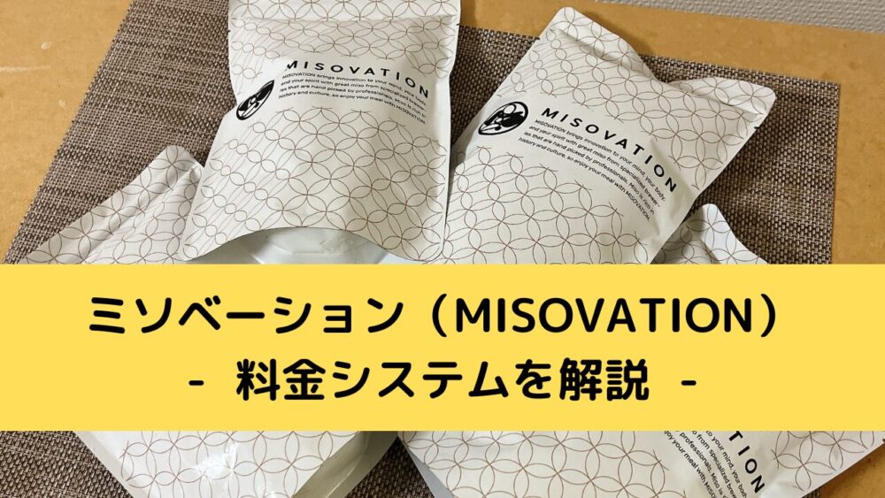 ミソベーション(MISOVATION)の料金